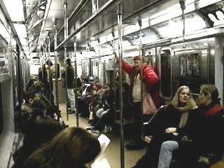 in der U-Bahn