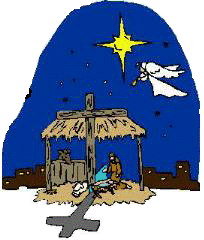 Jesus in a manger
