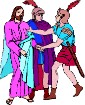 Die Soldaten verhaften Jesus